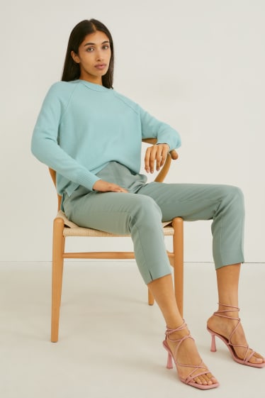Mujer - Jersey de cachemir - verde menta