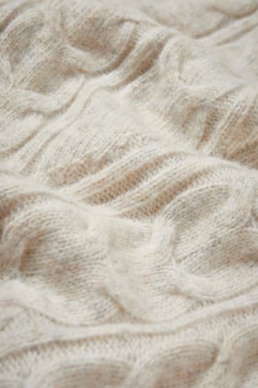 Femmes - Robe en maille - beige chiné