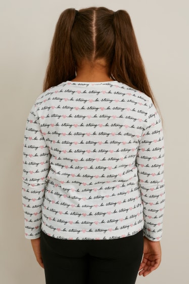 Niñas - Tallas extendidas - pack de 4 - camisetas de manga larga - blanco
