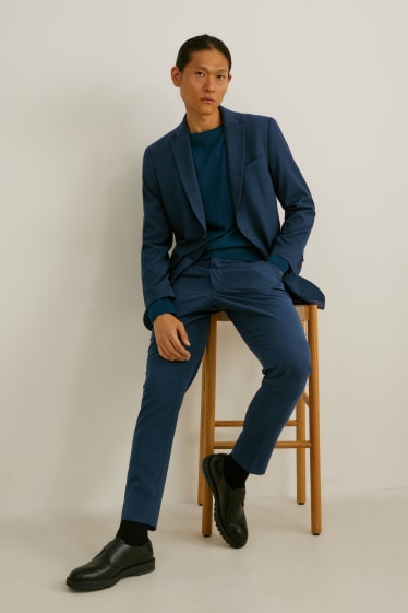Home - Americana combinable - slim fit - Flex - LYCRA® - blau fosc