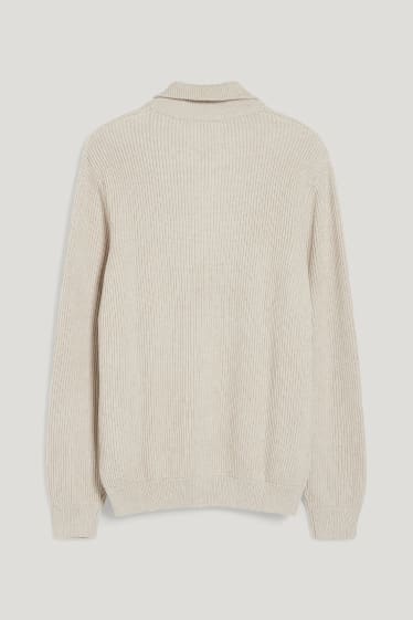 Herren - Pullover - cremeweiß