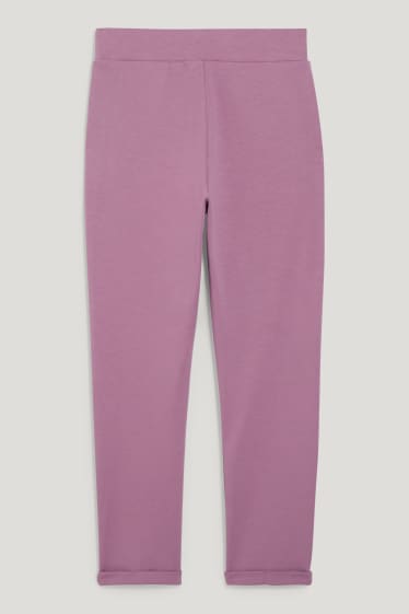 Damen - Jersey-Hose - Skinny Fit - violett