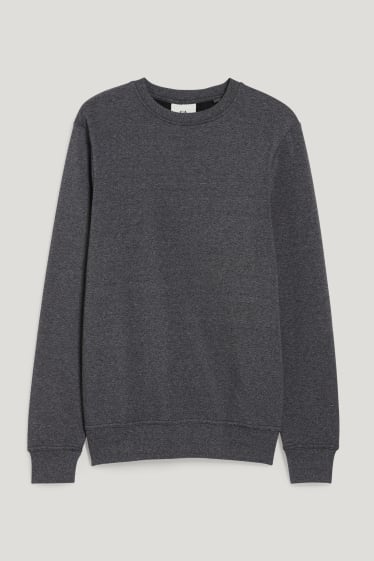 Mężczyźni - Bluza dresowa - czarny-melanż