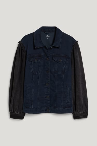 Dámské - E.L.V. denim - džínová bunda - unisex - džíny - tmavomodré