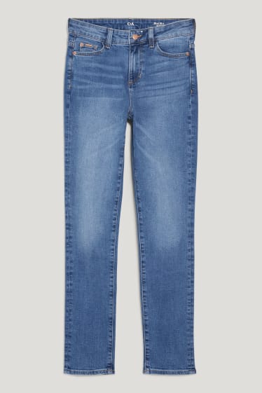 Dames - Slim jeans - mid waist - LYCRA® - jeansblauw