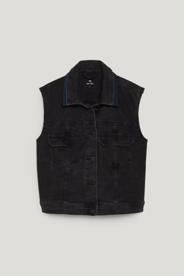Damen - E.L.V. Denim - Jeansweste - Unisex - jeans-dunkelgrau