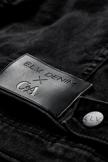 Damen - E.L.V. Denim - Jeansweste - Unisex - recycelt - jeans-dunkelgrau