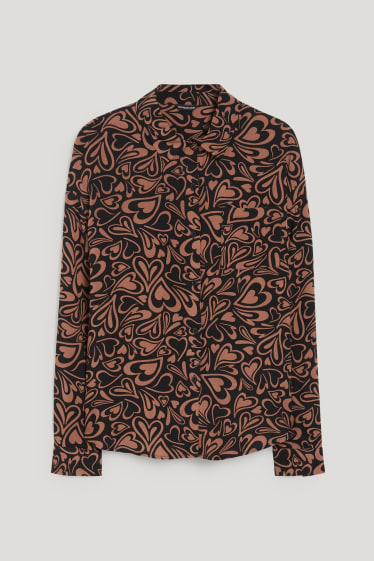 Clockhouse femme - CLOCKHOUSE - chemisier - à motifs - marron