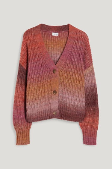 Women XL - CLOCKHOUSE - cardigan - dark rose