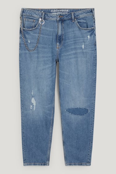 Damen XL - CLOCKHOUSE - Mom Jeans - High Waist - jeans-blau