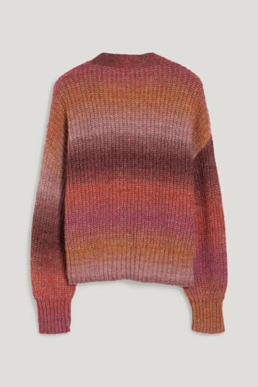 Women XL - CLOCKHOUSE - cardigan - dark rose