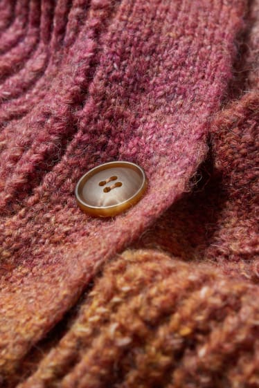 Femei XL - CLOCKHOUSE - cardigan tricotat - roz închis