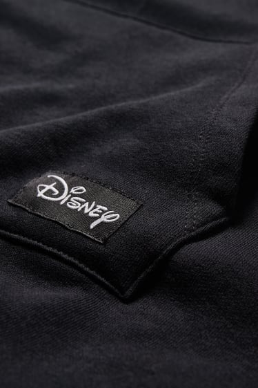 Filles - Mickey Mouse - robe en molleton avec capuche - noir