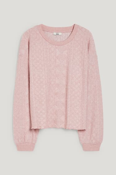 Donna - Maglione - rosa melange