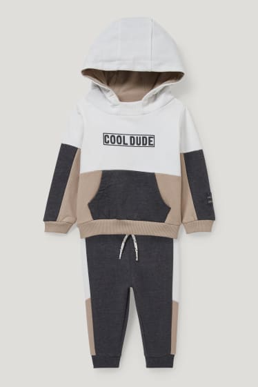 Bébé garçons - Ensemble bébé - 2 pièces - blanc / gris