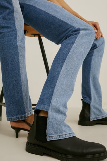 Mujer - E.L.V. Denim - straight jeans - high waist - unisex - vaqueros - azul claro