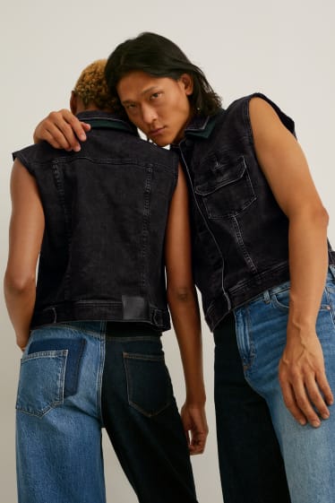 Damen - E.L.V. Denim - Jeansweste - Unisex - jeans-dunkelgrau