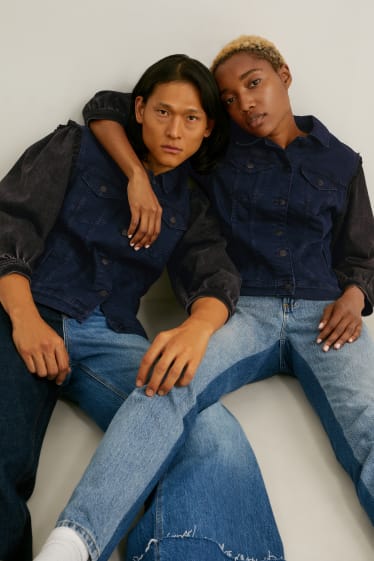 Dámské - E.L.V. denim - džínová bunda - unisex - džíny - tmavomodré