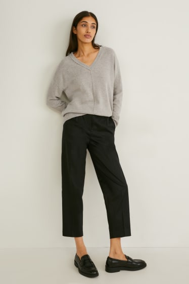 Donna - Maglione in cashmere - grigio melange