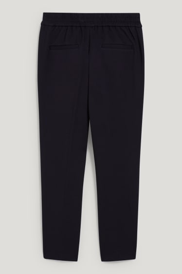Dames - Jersey broek - slim fit - donkerblauw