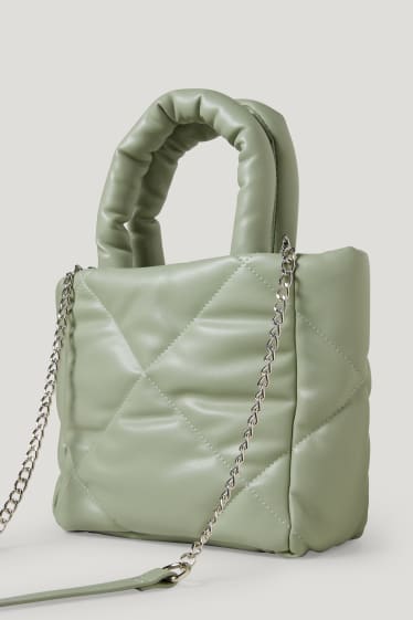 Clockhouse Girls - CLOCKHOUSE - shopper - similpelle - verde chiaro
