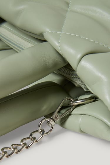 Clockhouse Girls - CLOCKHOUSE - shopper - similpelle - verde chiaro