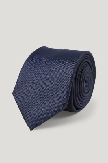 Uomo - Cravatta - blu scuro