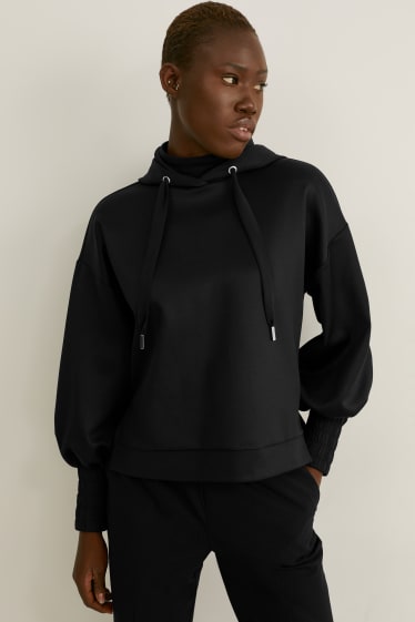 Femmes - Sweat à capuche - noir