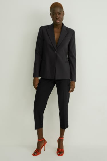 Damen - Blazer - Regular Fit - schwarz