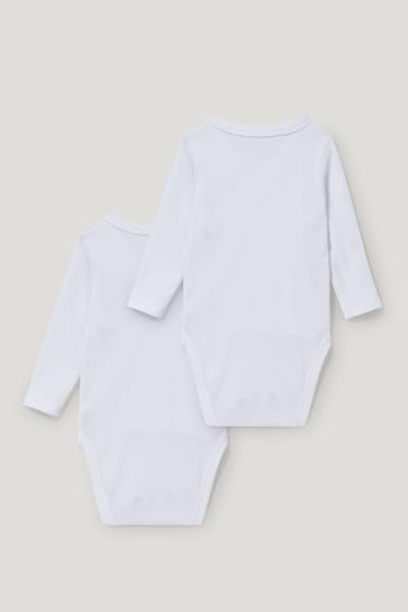Baby Girls - Confezione da 2 - body incrociato - bianco