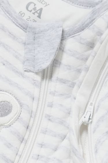 Bébé garçons - Gigoteuse - à rayures - gris clair chiné
