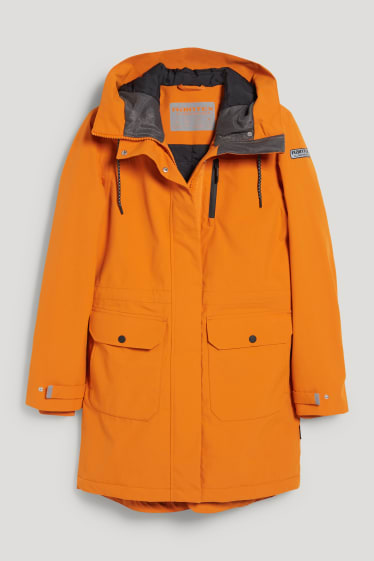 Damen - Funktionsjacke mit Kapuze - orange