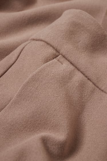Damen - Stoffhose - High Waist - Wide Leg - recycelt - taupe