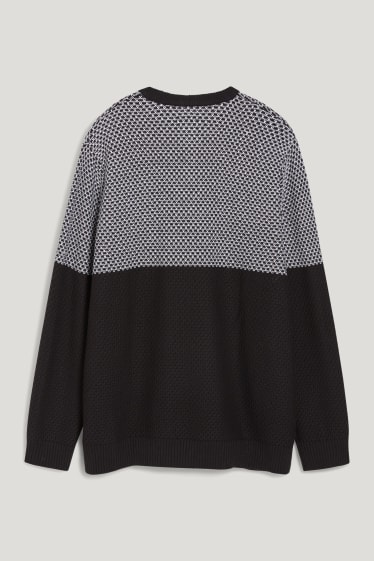 Exclu web - CLOCKHOUSE - pull - noir / blanc