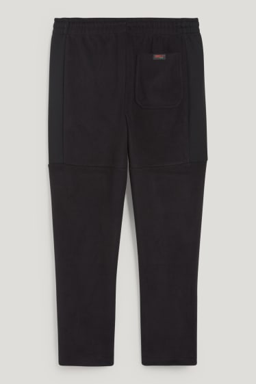 Hommes - Pantalon de jogging en polaire - THERMOLITE®  - matière recyclée - noir