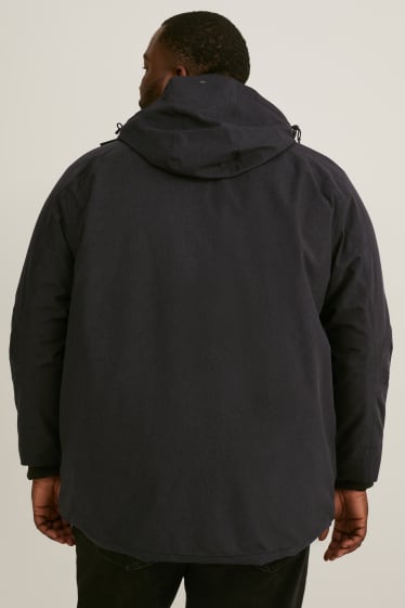 Men - Parka with hood - gray-melange