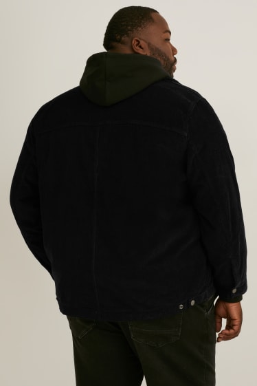 Heren XL - Corduroy jas - zwart