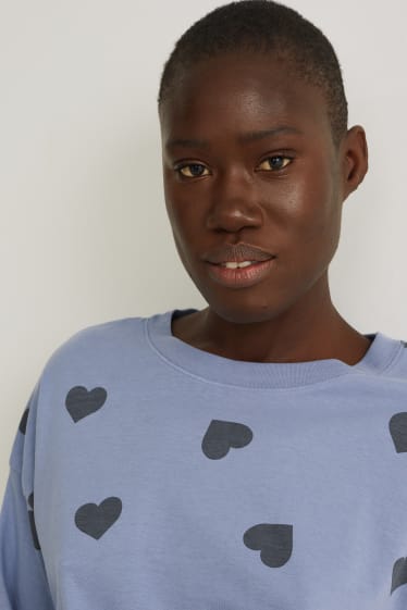 Dames - Pyjama - met patroon - blauw