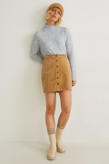 Damen - Pullover - hellgrau-melange