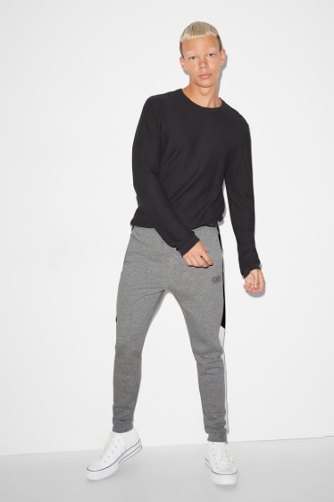 Clockhouse homme - CLOCKHOUSE - pantalon de jogging - gris clair chiné