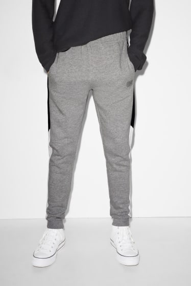 Clockhouse homme - CLOCKHOUSE - pantalon de jogging - gris clair chiné