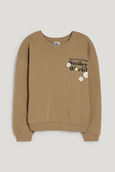 Clockhouse femme - CLOCKHOUSE - sweat - SmileyWorld® - beige