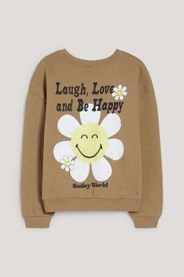 Clockhouse femme - CLOCKHOUSE - sweat - SmileyWorld® - beige