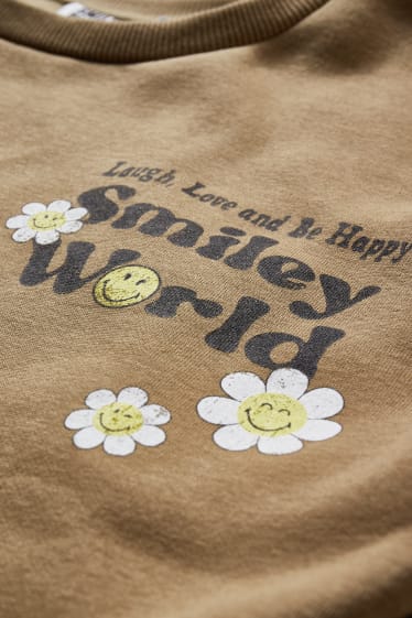 Clockhouse femme - CLOCKHOUSE - sweat - SmileyWorld® - beige
