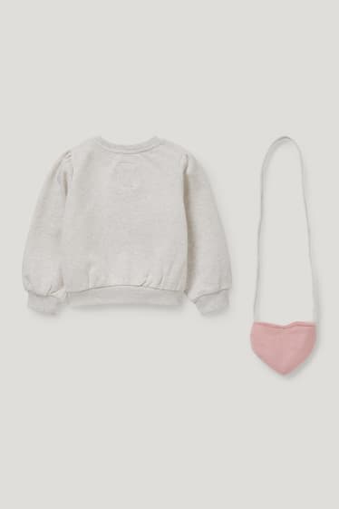 Toddler Girls - Set - Sweatshirt und Tasche - 2 teilig - beige