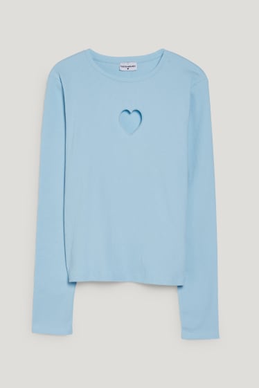 Donna - CLOCKHOUSE - maglia a maniche lunghe - azzurro