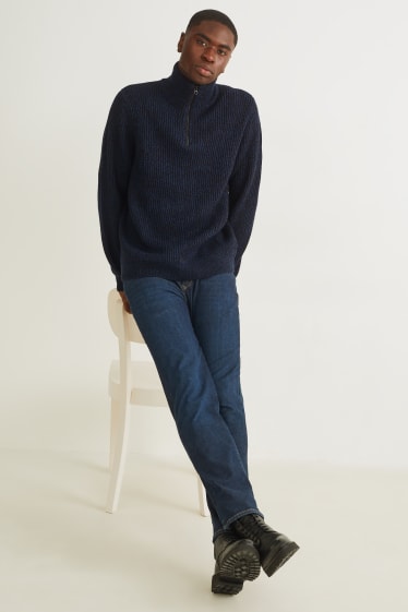 Herren - Pullover - dunkelblau