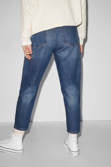 Femei XL - CLOCKHOUSE - mom jeans - talie înaltă - denim-albastru