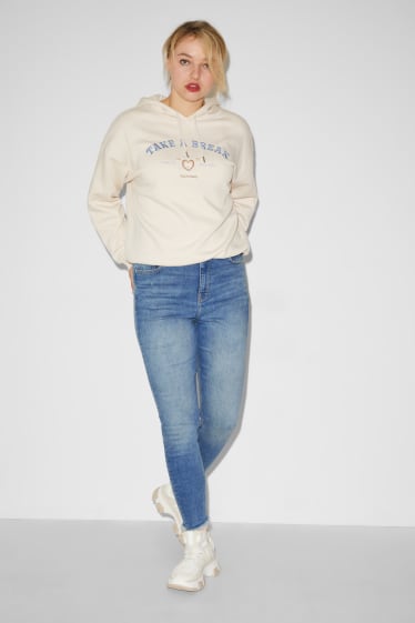 Señora XL - CLOCKHOUSE - skinny jeans - high waist - reciclados - vaqueros - azul