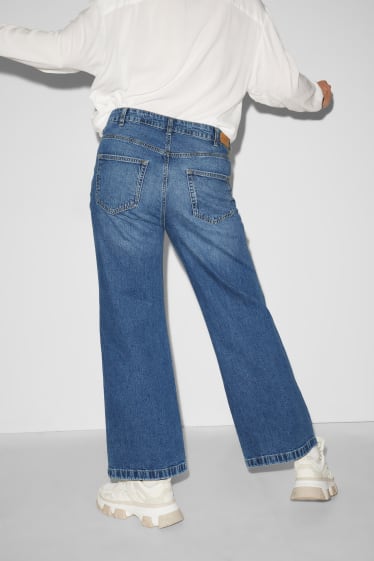 Señora XL - CLOCKHOUSE - wide leg jeans - high waist - vaqueros - azul